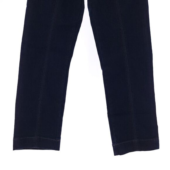 Pilcro and The Letterpress Athropologie Solid Blue Denim Cropped Jeans Womens 25 - Picture 3 of 12